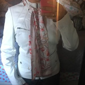 White Leather Jacket